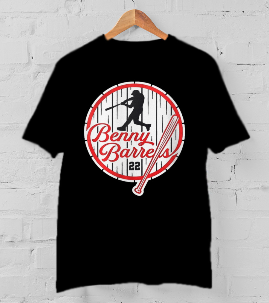 Benny Barrels New York Yankees 22 Baseball T-Shirt
