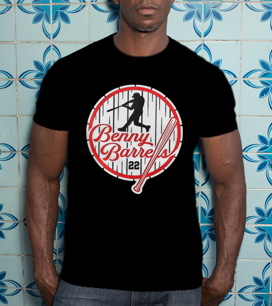 Benny Barrels New York Yankees 22 Baseball T-Shirt