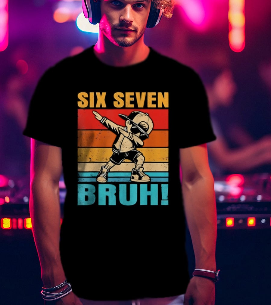 Six Seven Birthday Dab Bruh Kid T-Shirt