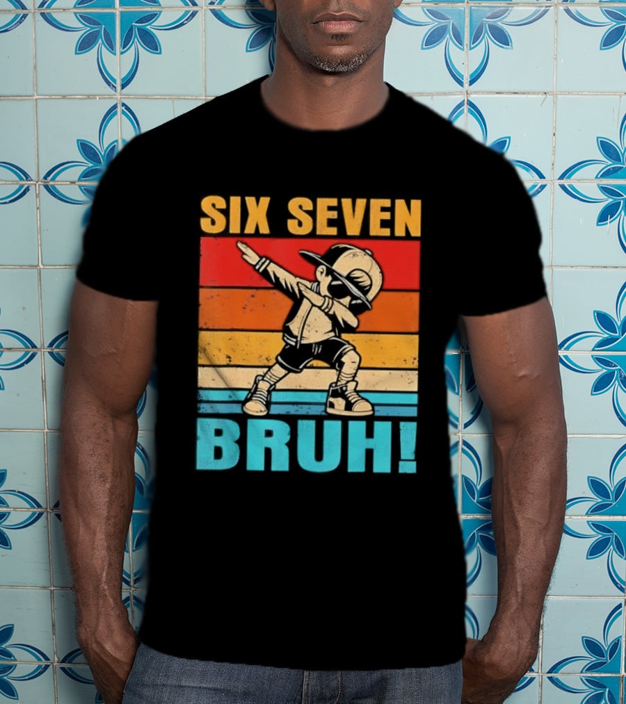 Six Seven Birthday Dab Bruh Kid T-Shirt
