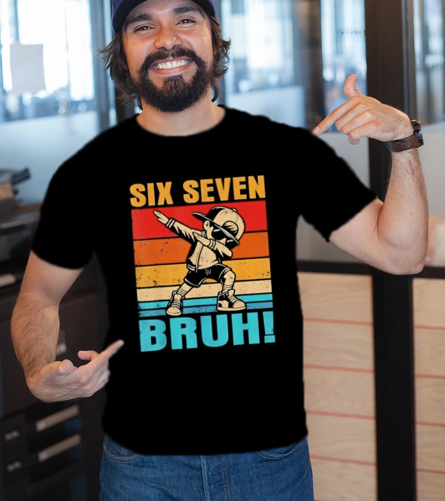 Six Seven Birthday Dab Bruh Kid T-Shirt