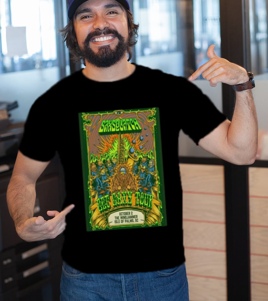 Saxsquatch Get Saxy Tour The Windjammer Isle Of Palms SC October 2 2026 T-Shirt