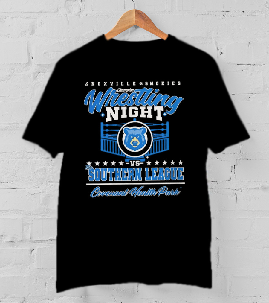 Knoxville Smokies Wrestling Night Vs Southern League Covenant Health Park T-Shirt