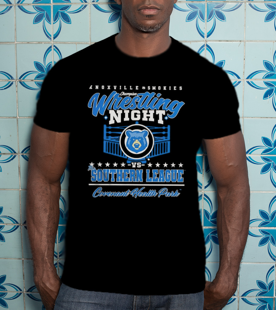 Knoxville Smokies Wrestling Night Vs Southern League Covenant Health Park T-Shirt