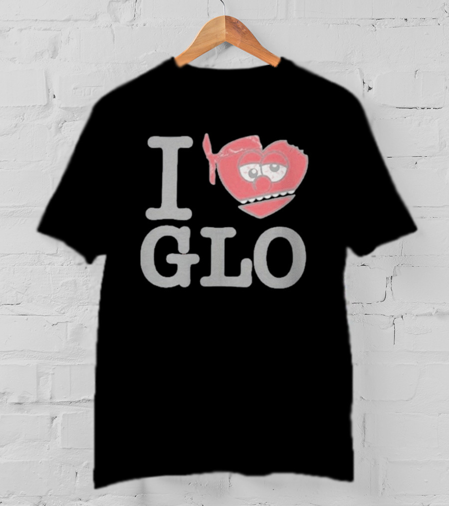I Love Glo Heart Bandana Glo Gang T-Shirt