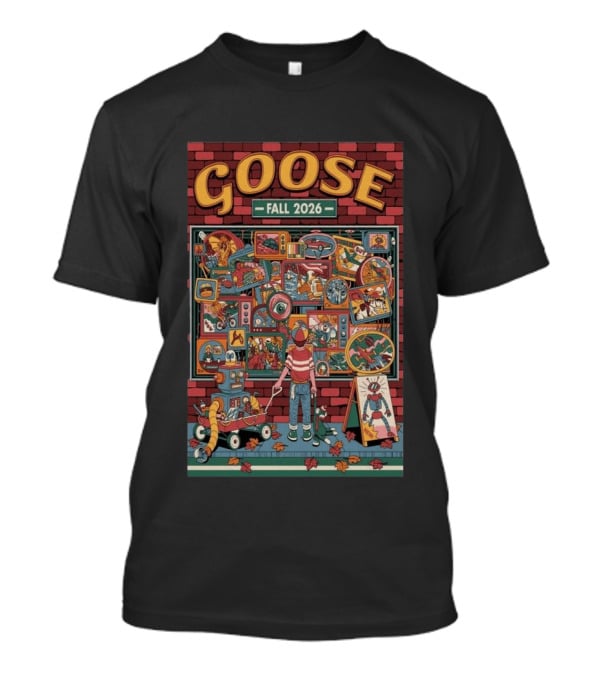 Goose Fall 2026 Vintage Robot Boy Viewing M...T-Shirt 