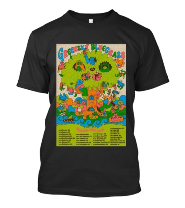Greensky Bluegrass Summer Tour 2026 Psyched...T-Shirt Greensky Bluegrass Summer Tour 2026 Psyched...T-Shirt