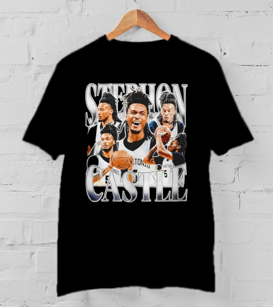 Stephon Castle San Antonio Spurs Basketball Wemby Game Day T-Shirt
