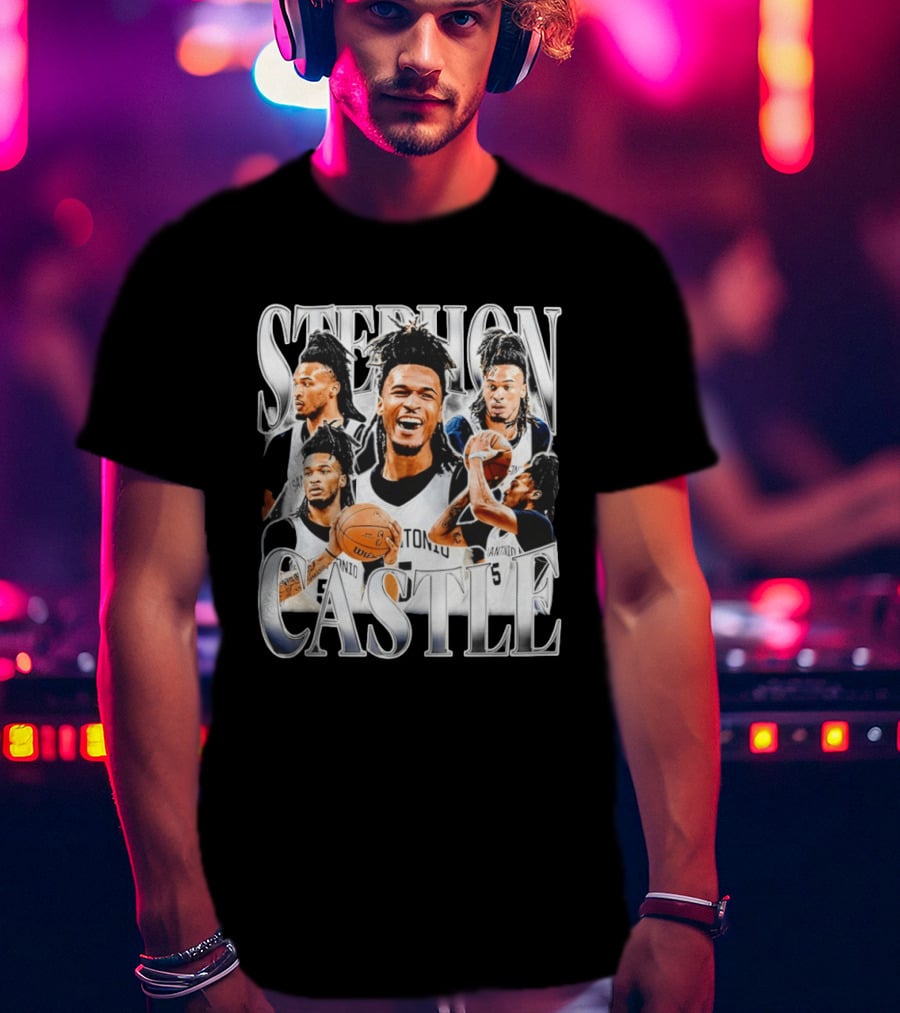 Stephon Castle San Antonio Spurs Basketball Wemby Game Day T-Shirt