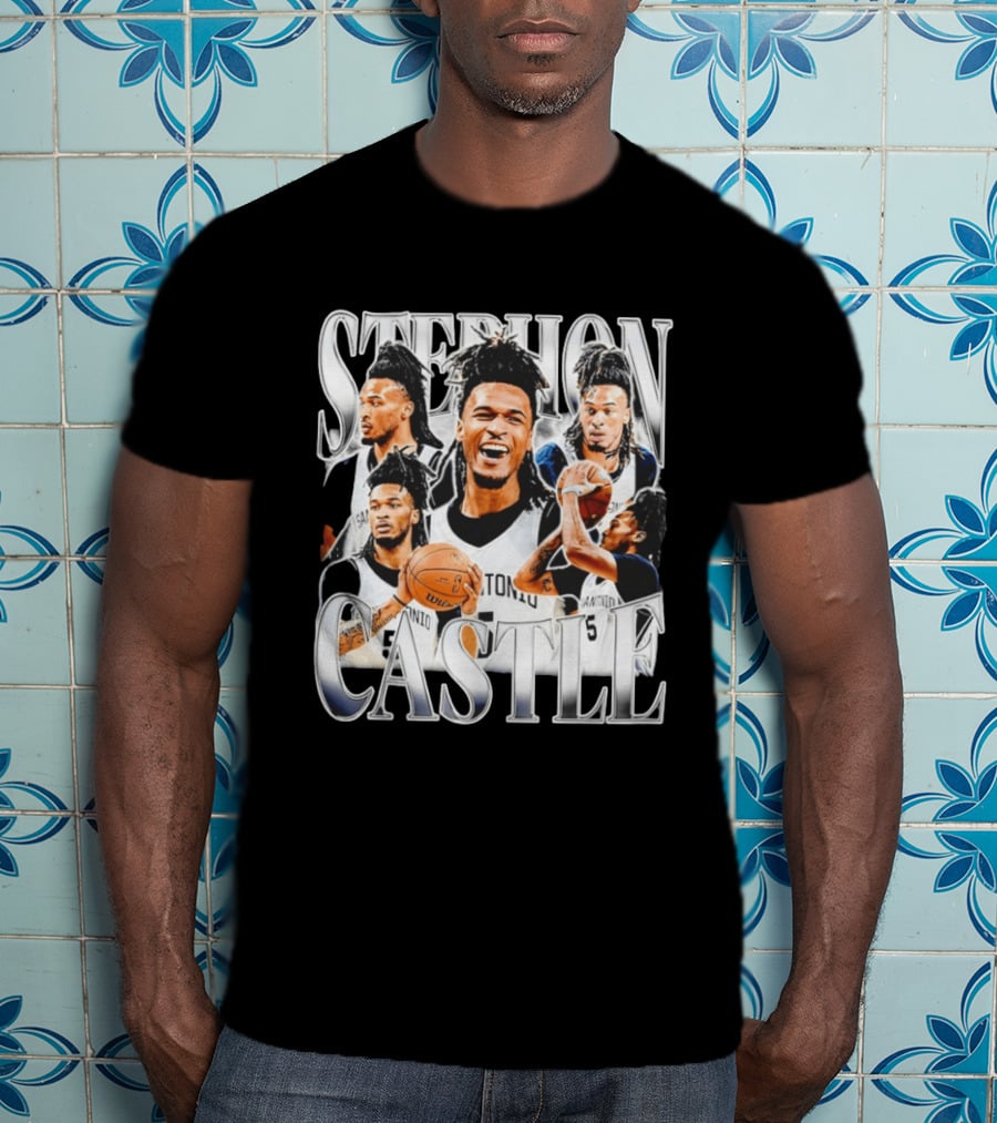 Stephon Castle San Antonio Spurs Basketball Wemby Game Day T-Shirt