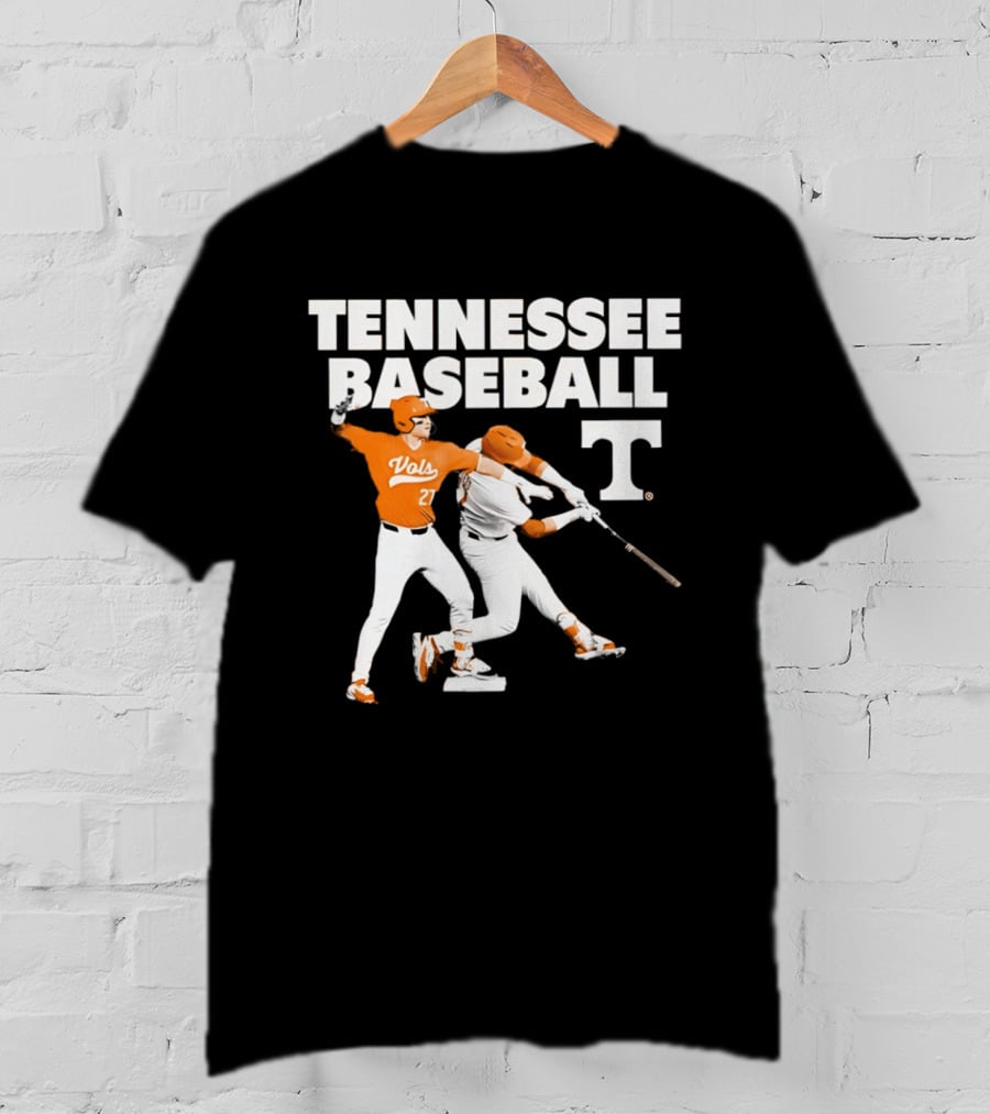 Tennessee Volunteers Baseball Vols Number 27 T-Shirt