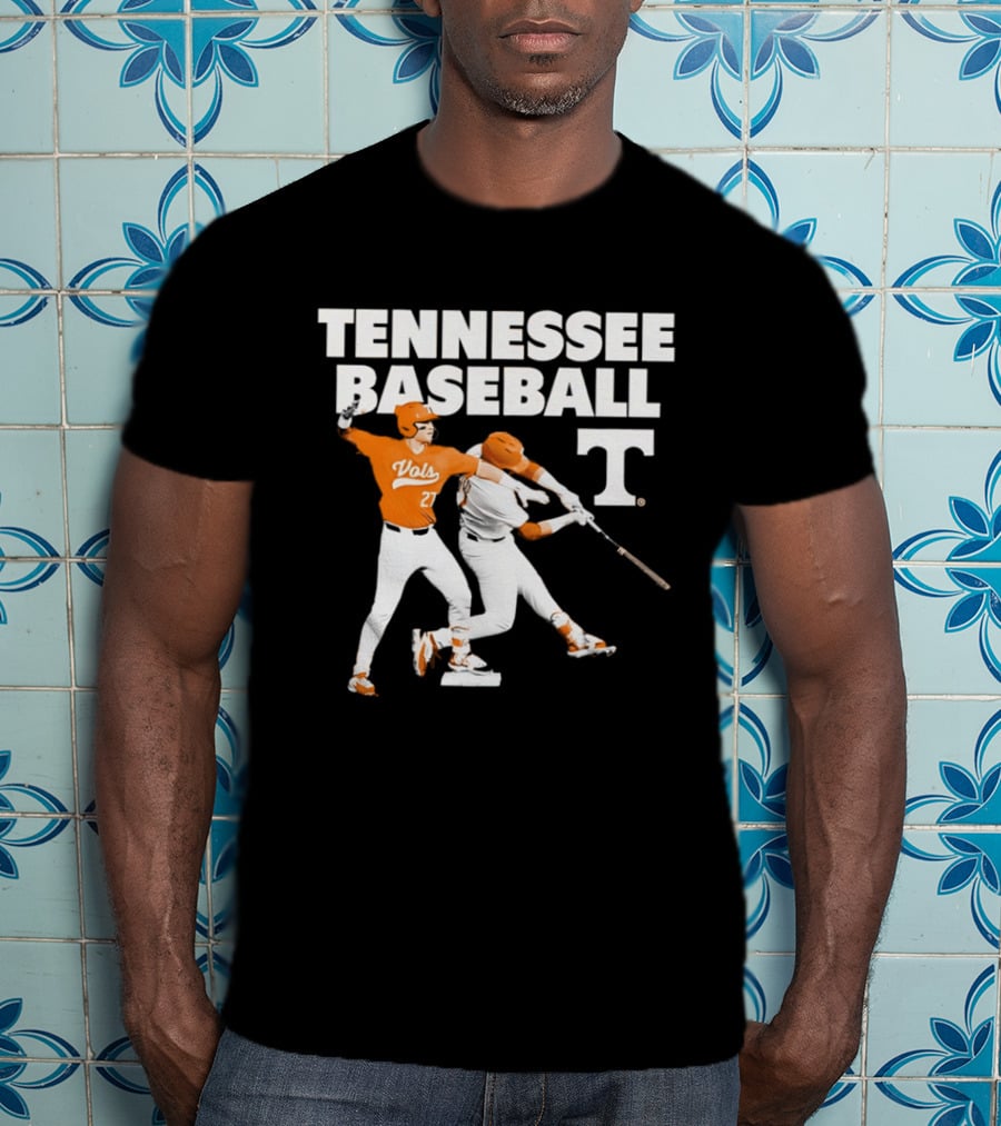 Tennessee Volunteers Baseball Vols Number 27 T-Shirt