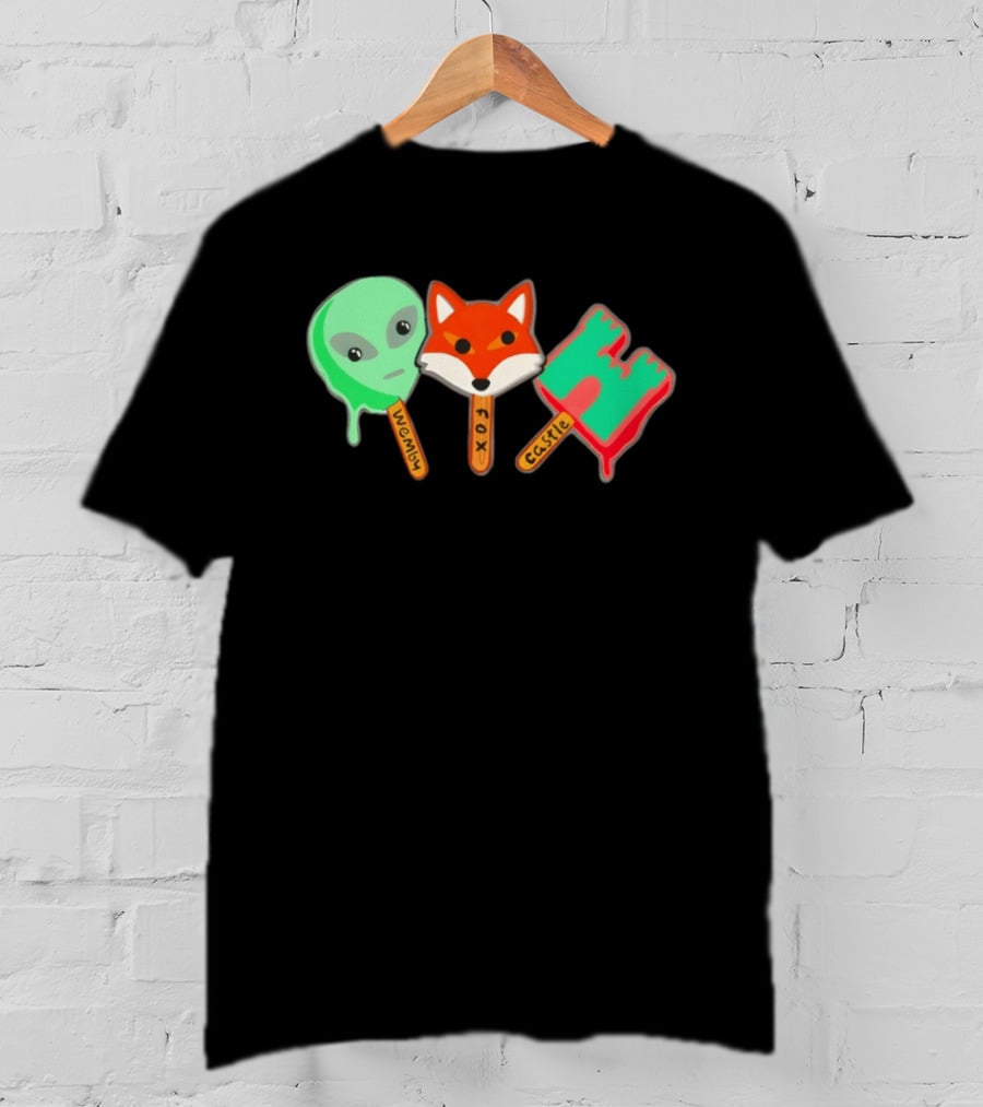 Wemby Fox Castle Popsicles Alien Fox 2026 San Antonio Spurs NBA Basketball T-Shirt