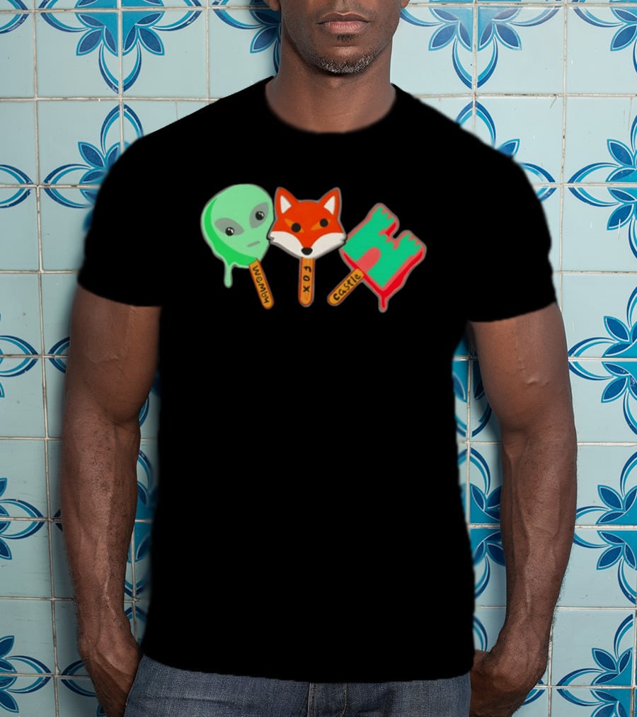 Wemby Fox Castle Popsicles Alien Fox 2026 San Antonio Spurs NBA Basketball T-Shirt