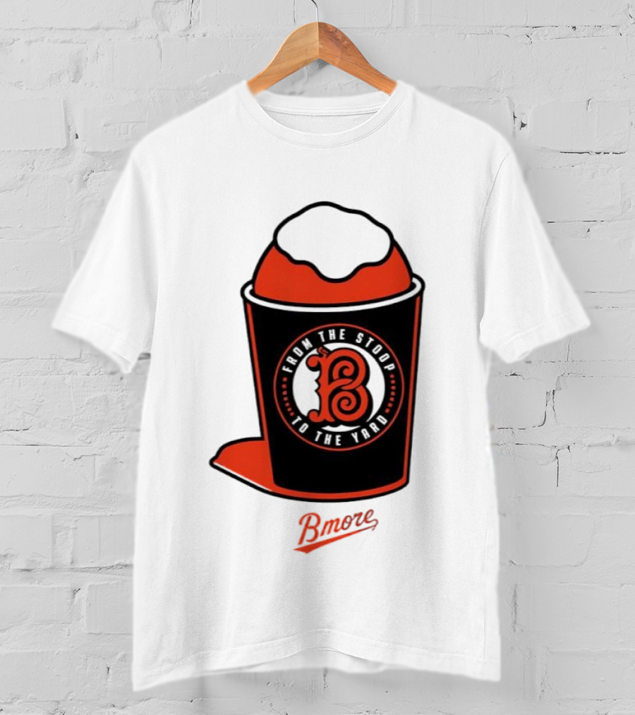 Baltimore Orioles From The Stoop To The Yard Bmore SnoCone T-Shirt