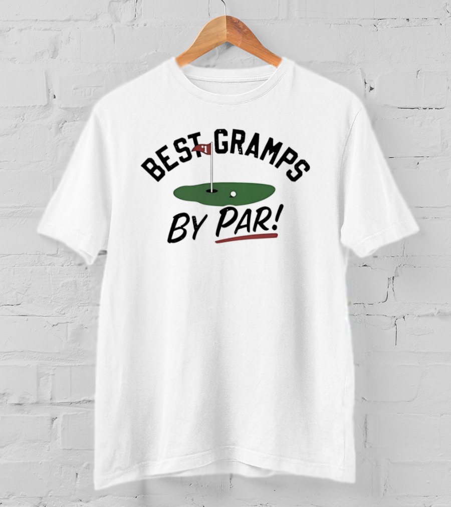 Best Gramps By Par Golf Course Flag T-Shirt
