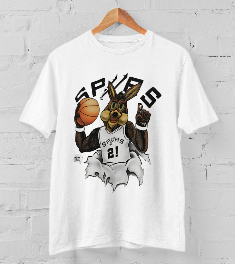 Coyote 21 Tim Duncan San Antonio Spurs Basketball Silver Breakthrough 2026 T-Shirt