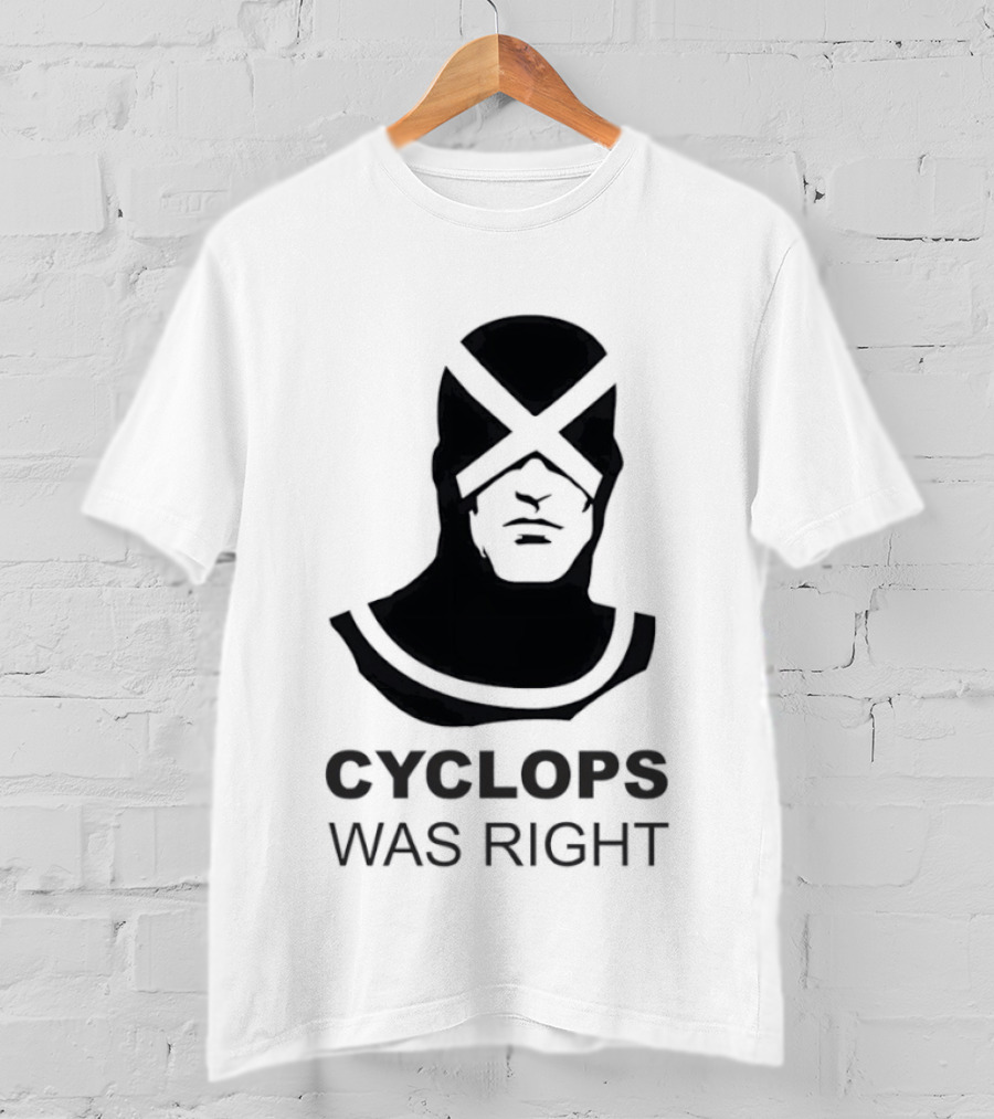 Cyclops Was Right X Men Marvel Comics T-Shirt