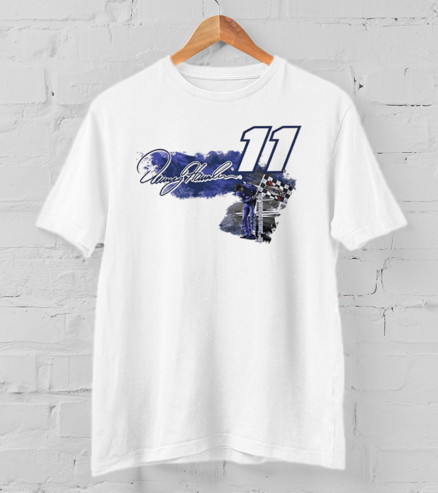 Denny Hamlin 11 Signature NASCAR Cup Series Sunoco Racing T-Shirt