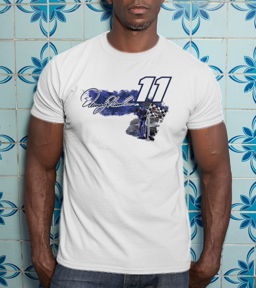Denny Hamlin 11 Signature NASCAR Cup Series Sunoco Racing T-Shirt