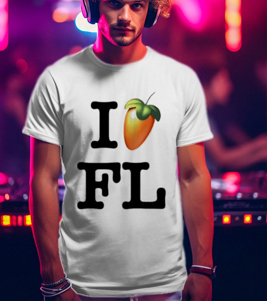 FL Studio I Love FL Logo Fruit T-Shirt