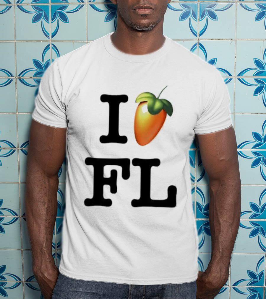 FL Studio I Love FL Logo Fruit T-Shirt