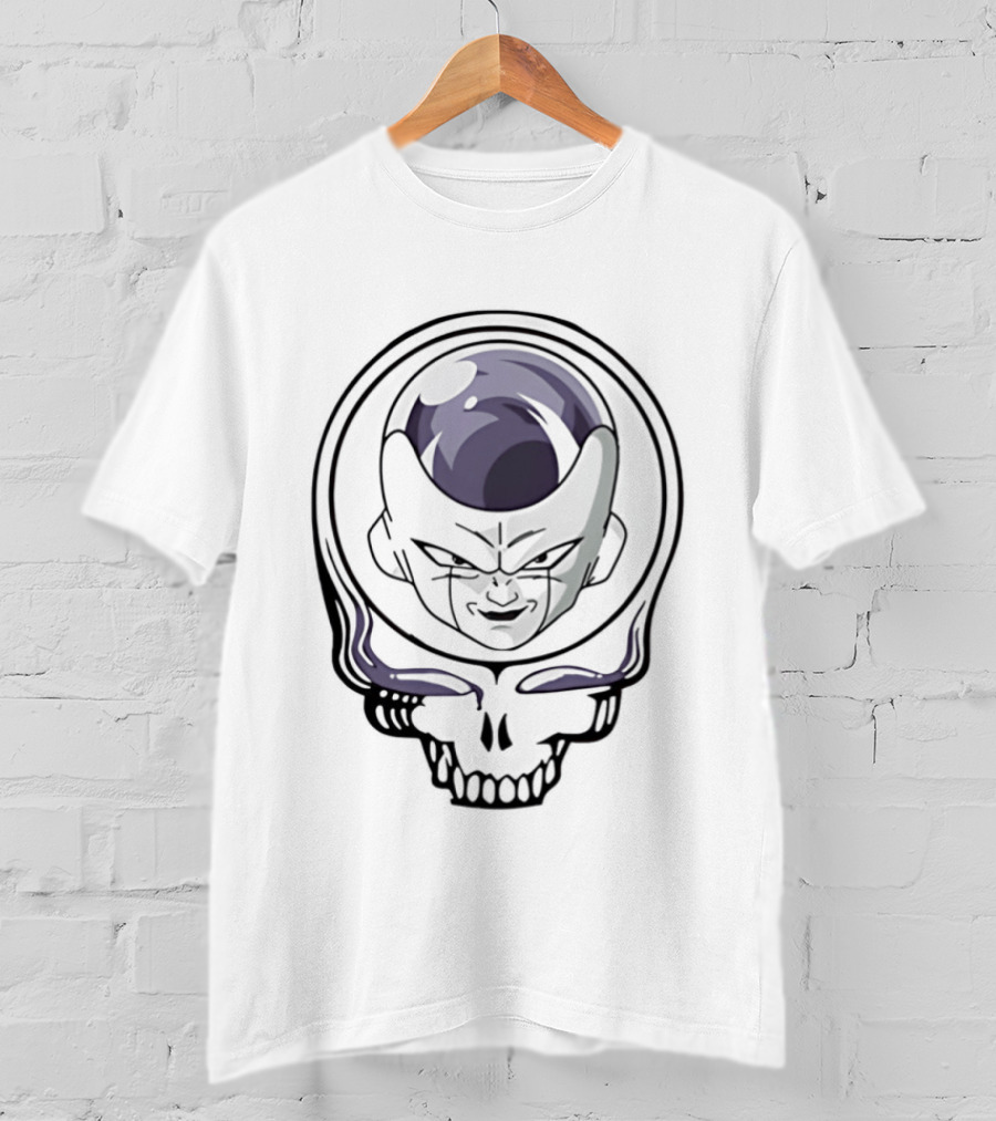 Frieza And Grateful Dead Skull Crossover Fusion T-Shirt