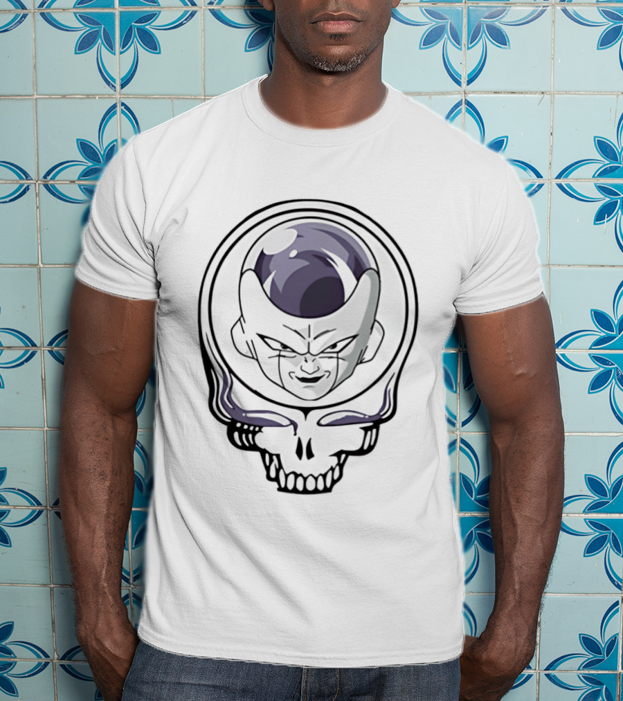 Frieza And Grateful Dead Skull Crossover Fusion T-Shirt