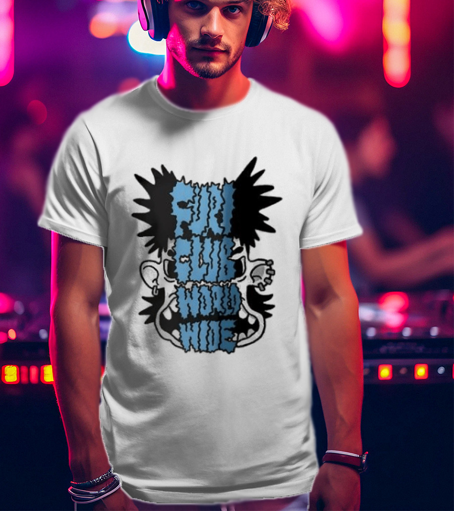 Furi Club Worldwide Skull Face T-Shirt