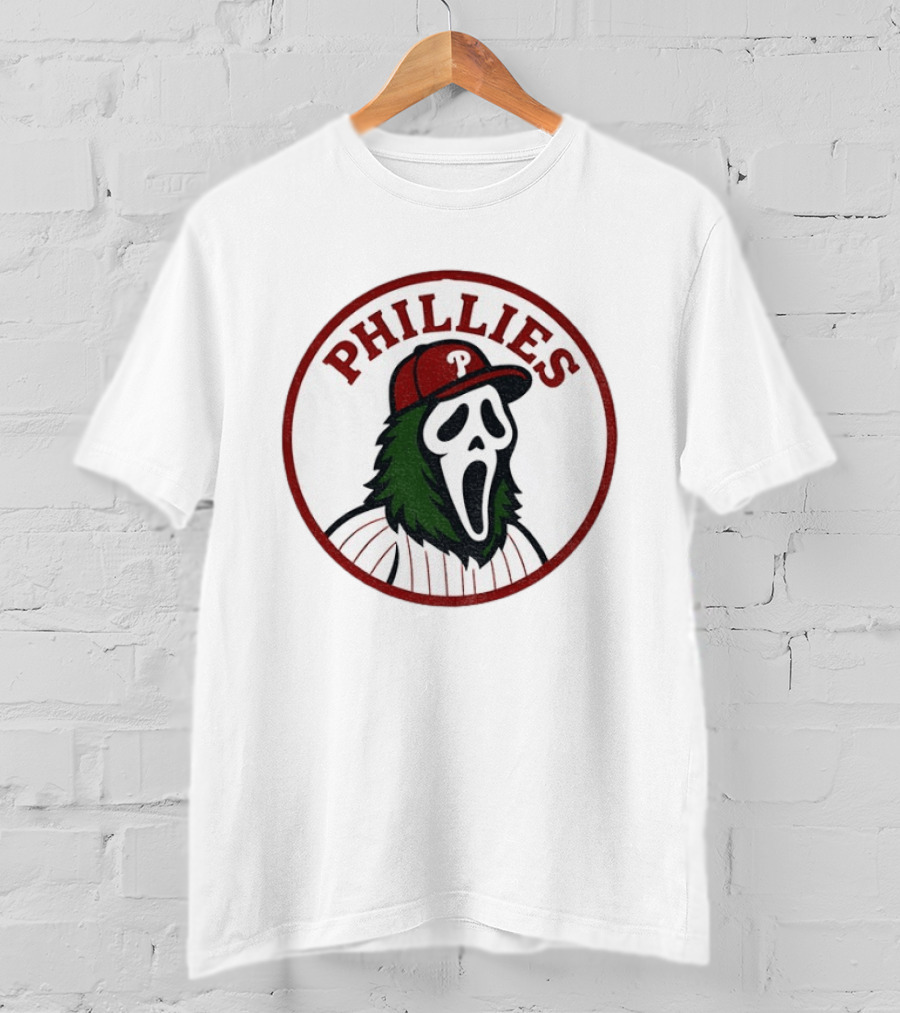 Phillies Ghostface MLB Baseball 2025 T-Shirt