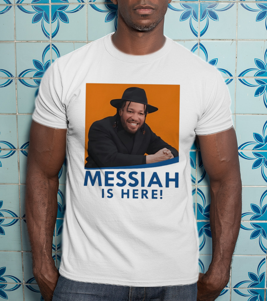 Jalen Brunson Nissim Black New York Knicks Messiah Is Here T-Shirt