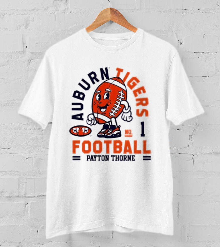 Auburn Tigers Football Payton Thorne Number 1 T-Shirt