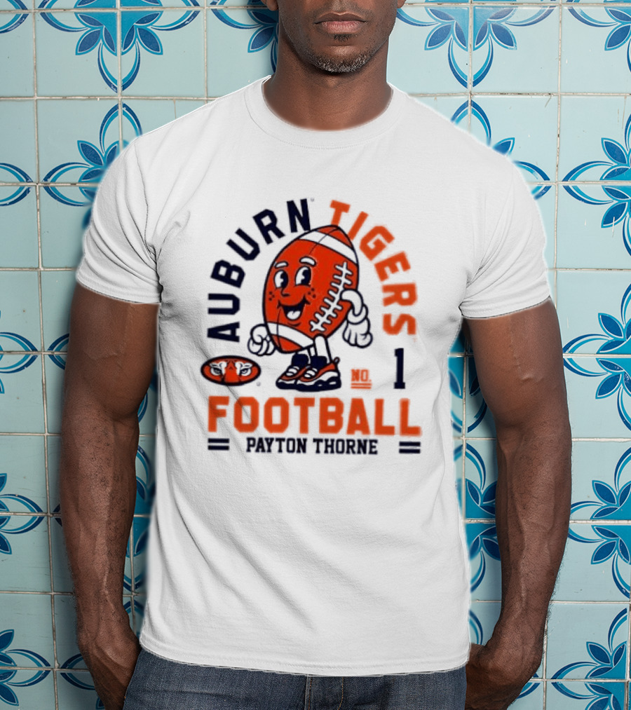 Auburn Tigers Football Payton Thorne Number 1 T-Shirt