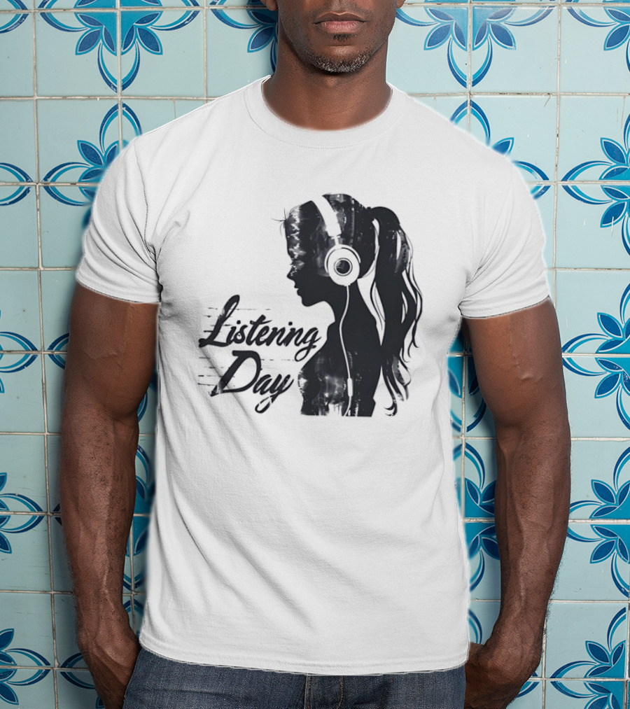 Listening Day Headphones Audio Music Concert T-Shirt