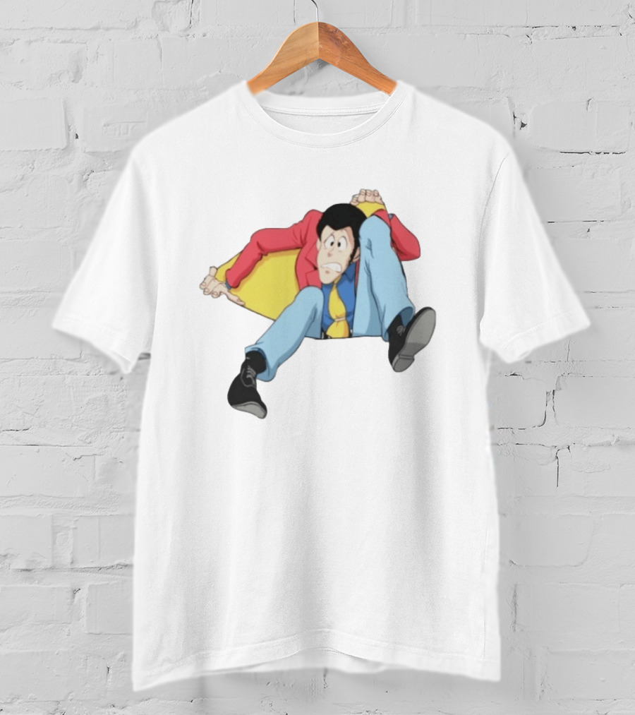 Lupin III Character In Red Jacket And Blue Pants T-Shirt
