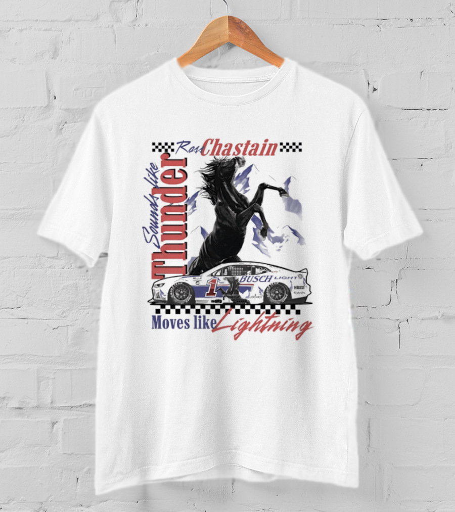 Ross Chastain Thunder Lightning Trackhouse Racing NASCAR T-Shirt