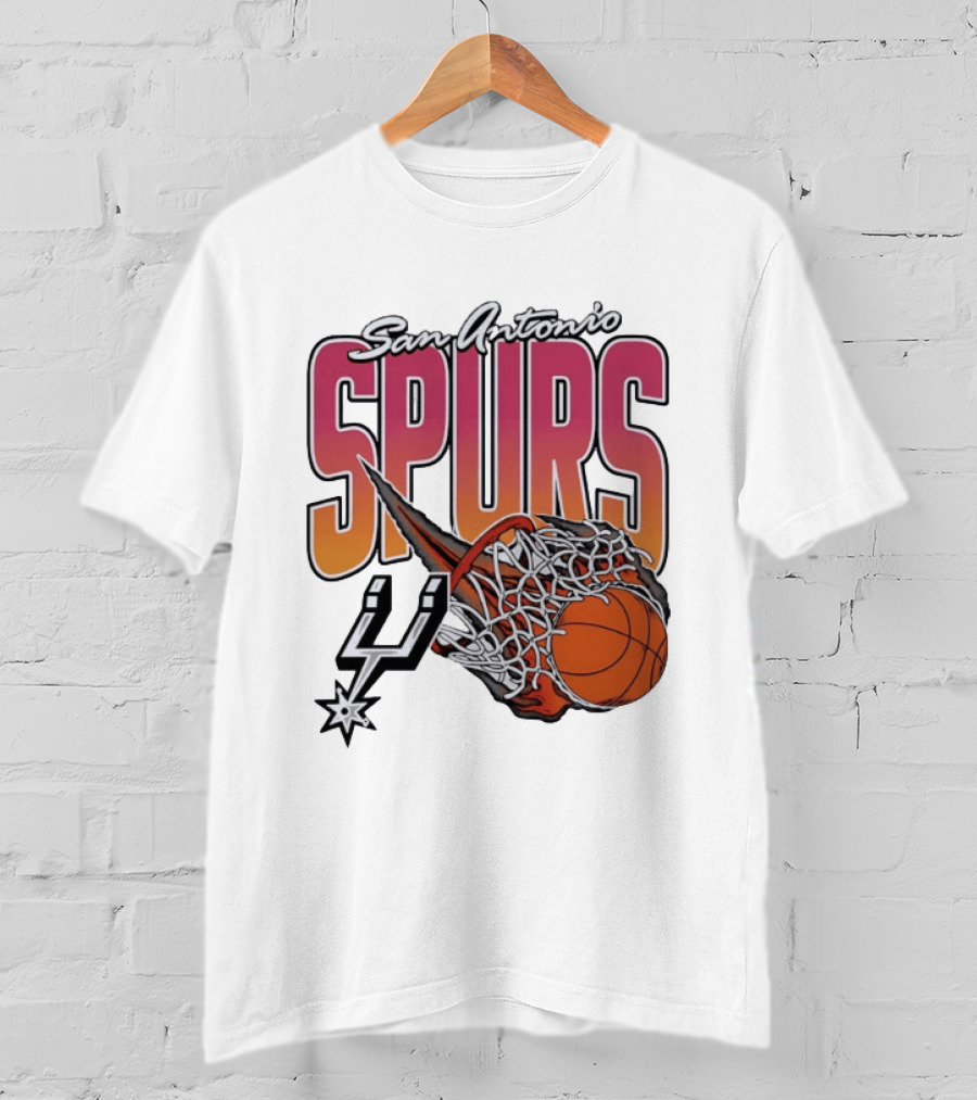 San Antonio Spurs Teal Basketball Explosion T-Shirt