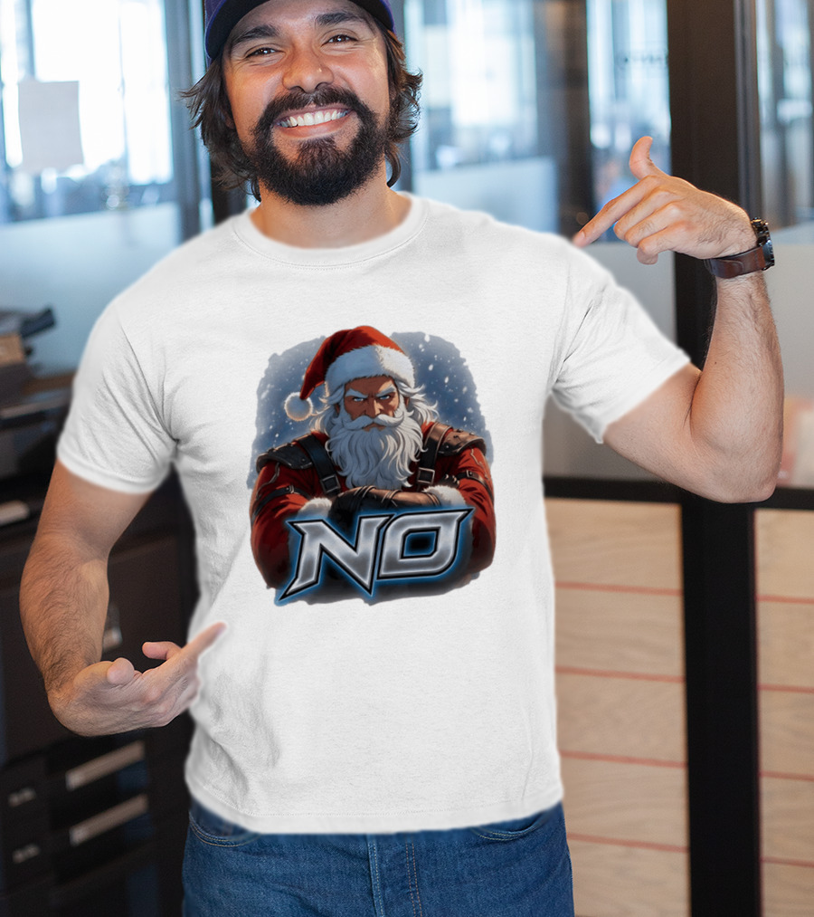 Santa Claus No Christmas Holiday Seasonal T-Shirt