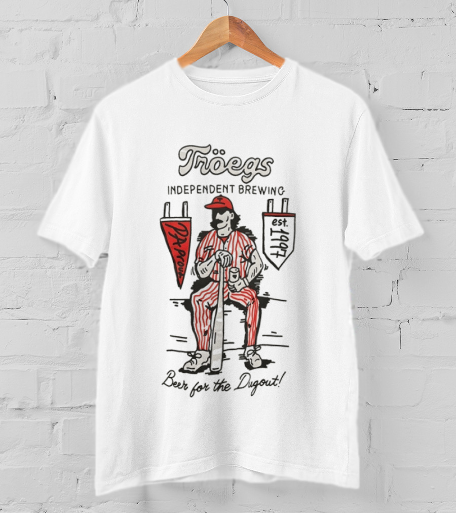 Troegs Independent Brewing Philadelphia Phillies Dugout Beer T-Shirt