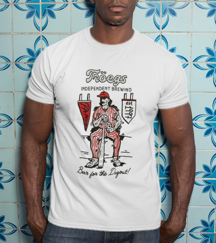 Troegs Independent Brewing Philadelphia Phillies Dugout Beer T-Shirt