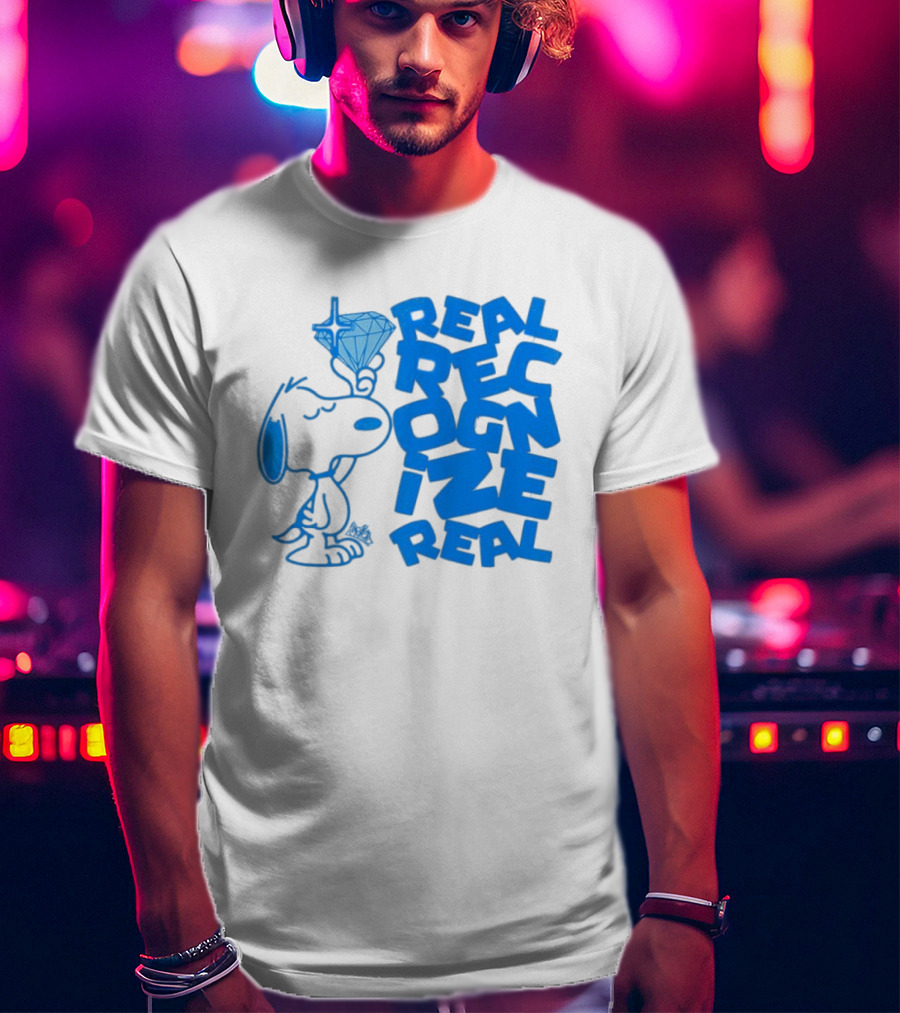 Snoopy Peanuts Real Recognize Real Diamond T-Shirt
