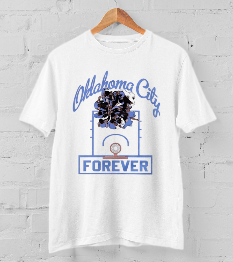 Oklahoma City Thunder Basketball Team Forever Player Huddle T-Shirt