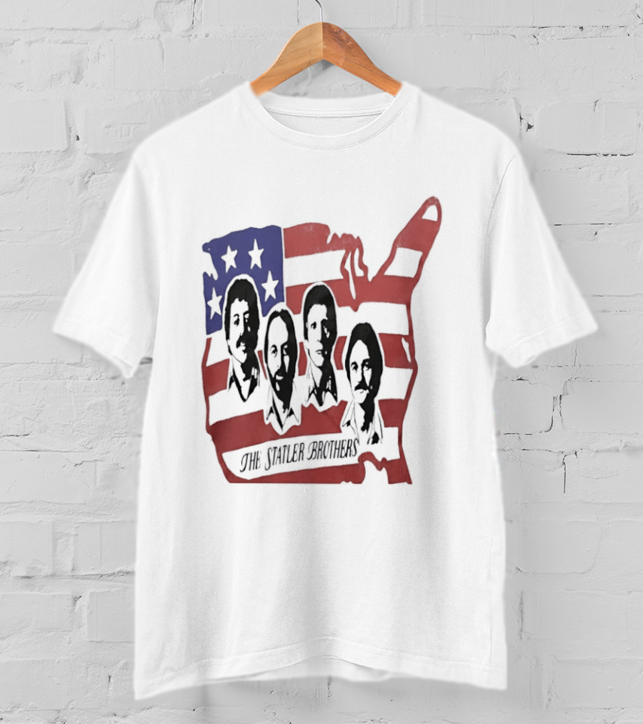 The Statler Brothers USA Map American Flag Country Music Band T-Shirt