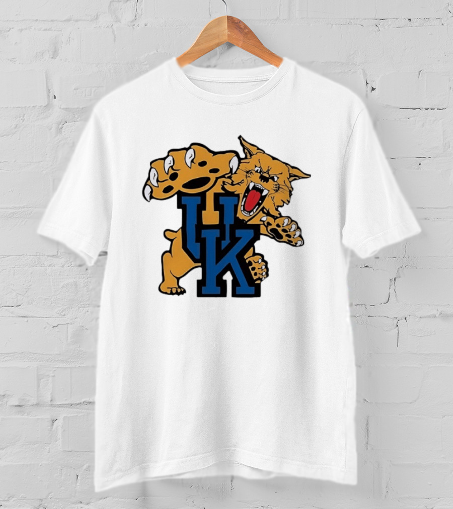 University Of Kentucky Wildcats UK Claw Mascot Sports Team T-Shirt
