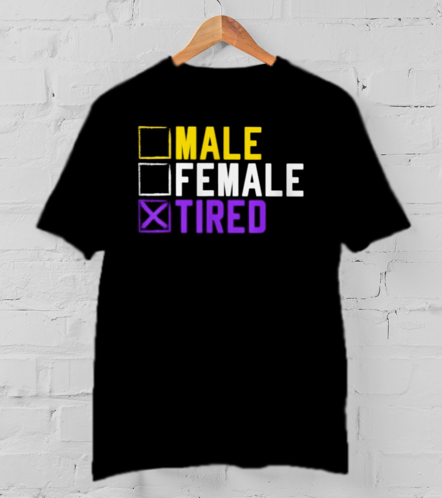 Asexual Transgender Non Binary Tired Gender Identity LGBT Pride T-Shirt