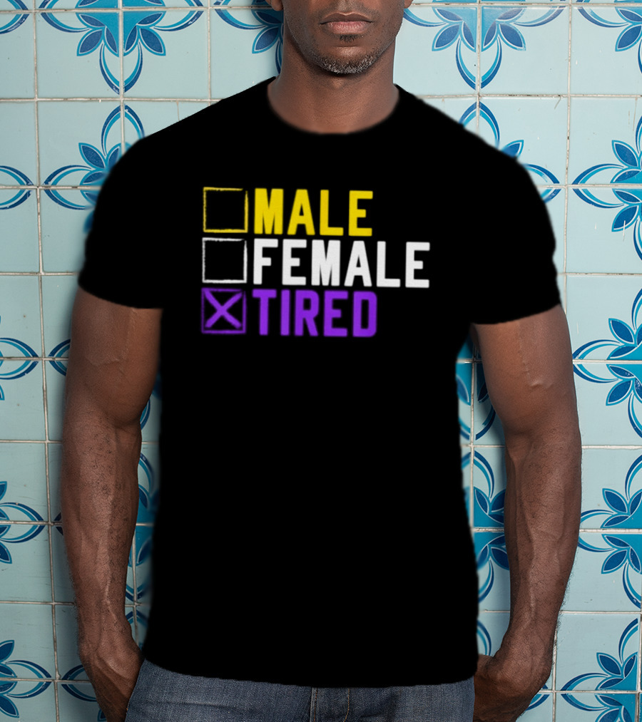 Asexual Transgender Non Binary Tired Gender Identity LGBT Pride T-Shirt