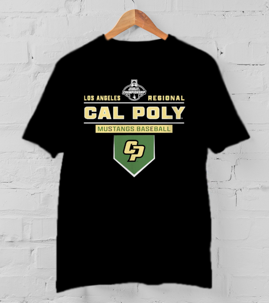 Cal Poly Mustangs Baseball 2026 Los Angeles Regional CP T-Shirt