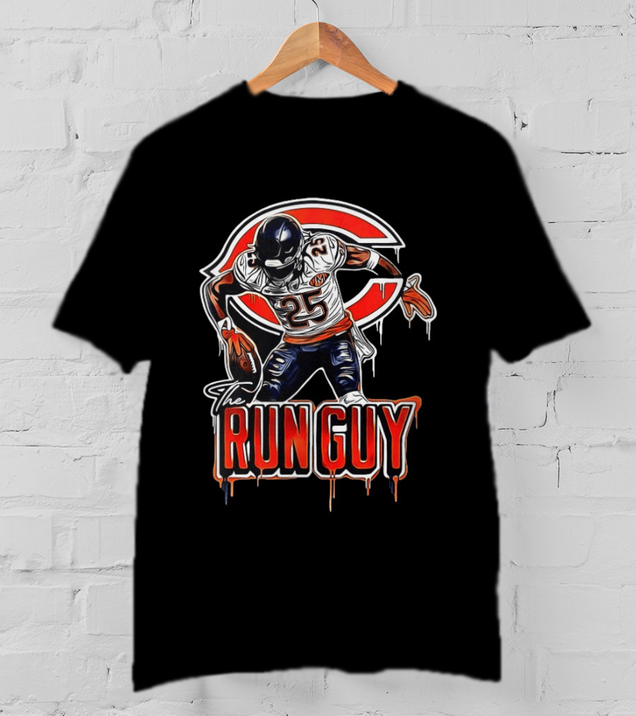 Chicago Bears 25 The Run Guy Travis Homer T-Shirt