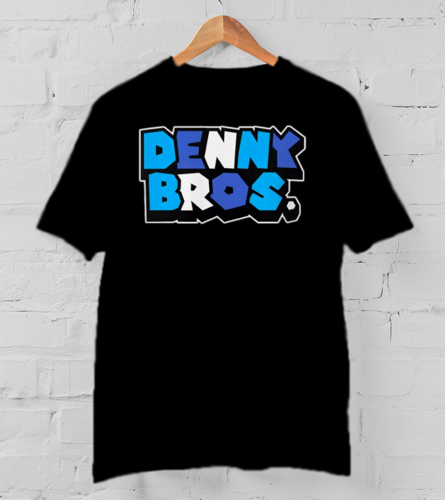 Denny Bros Bold Blue And White T-Shirt