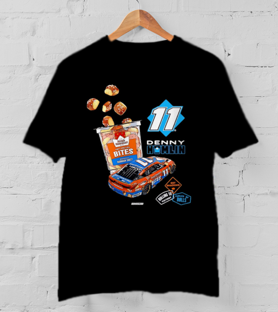 Denny Hamlin 11 Kings Hawaiian Soft Pretzel Bites Joe Gibbs Racing NASCAR T-Shirt